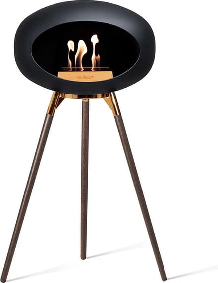Le Feu Bio Ethanol Haardvuur - Black Ground Wood Smoked Oak Gold