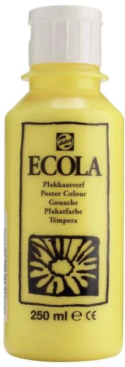Ecola plakkaatverf 205 Citroengeel (Primair) 250ML