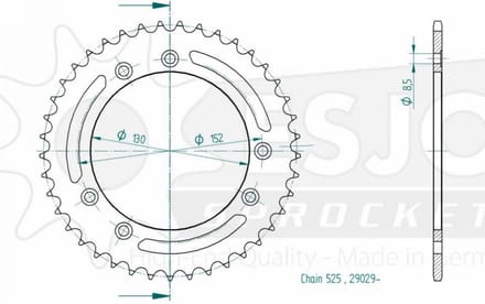 Couronne transmission Esjot pour moto Cagiva 1000 Navigator T 2000 à 2005 41 dts