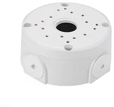 Aansluitdoos Camera - Kabeldoos Beugel - Beveiligingscamera Installatie - Robuuste Metalen Constructie - 10 cm - Wit