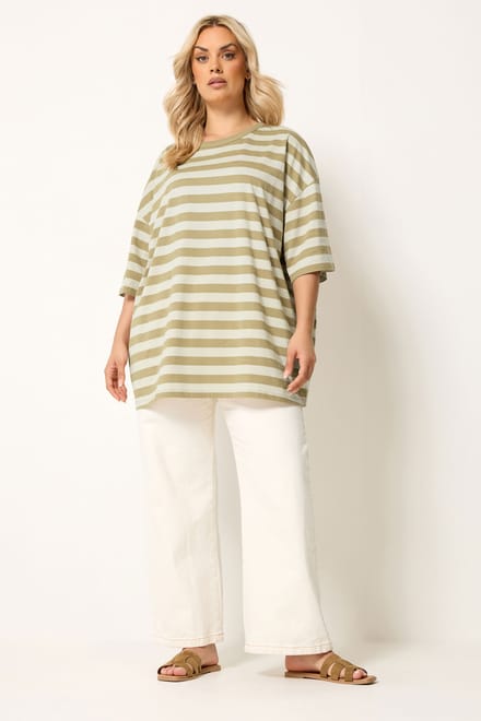 Yours Bruincrème Boxy Tshirt Size 42
