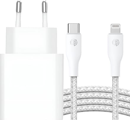 20w usb-C Power Adapter geschikt voor iPhone + Lightning naar usb-C Kabel 3 Meter - Snellader 14 Pro Max / 13 / 12 / 11 / XR / XS / X / Pro / Max
