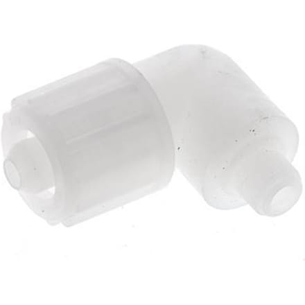 12x6mm & G1/8'' PVDF L-Vorm Knelfitting Buitendraad 10bar Kunststof en Polyamide