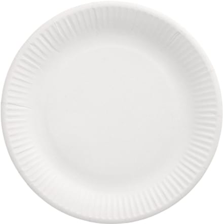1x 200 Borden karton pure rond Ø 23 cm wit