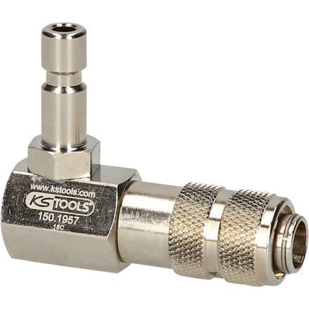 KS Tools 150.1957 Koelsysteem-bajonetadapter, 90° haaks