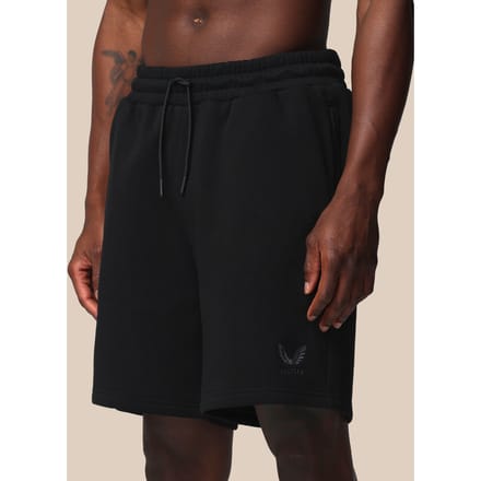 Heren Adapt Katoen Fleece Short - Zwart