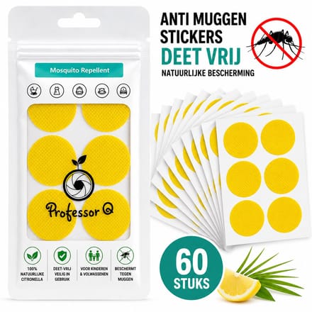 Professor Q - Anti-Muggen Stickers - 60 stuks