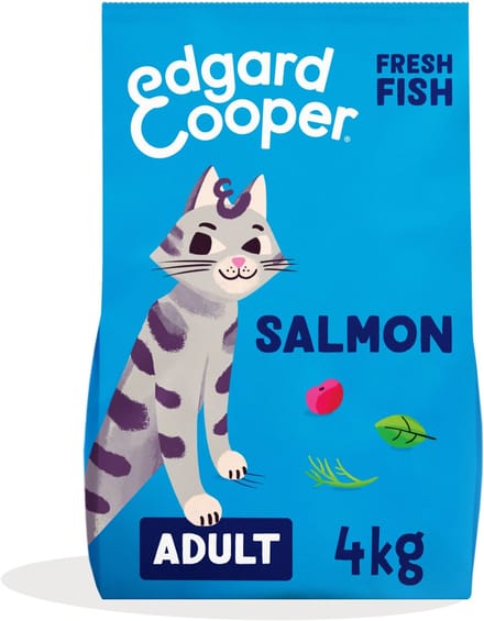 Edgard & Cooper Kattenvoer Brokjes - Graanvrij - Verse Zalm - 4kg