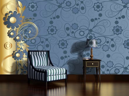 Flowers Abstract Photo Wallcovering
