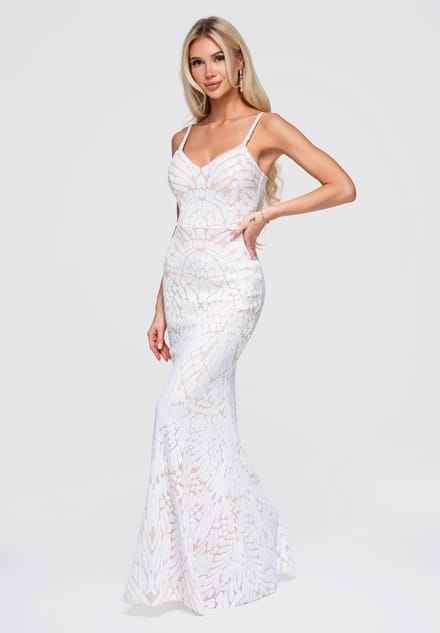 LARICA Jurk - Rits - Effen - Jurk Wit S