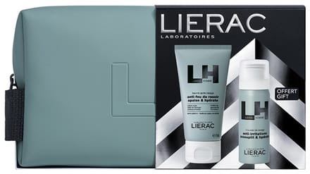 Lierac Homme Aftershave Balsem 75 ml + Scheerschuim 50 ml en de gratis etui