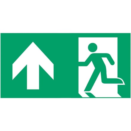 B-Safety Schild vluchtroute type H voor L-LUX standaard Eco