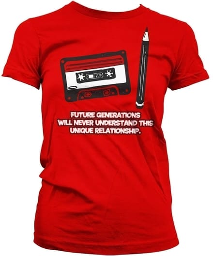 Hybris Unique Relationship Girly T-shirt voor dames, rood