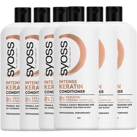 Syoss Conditioner Intense Keratin - 6 x 440 ml - Voordeelverpakking