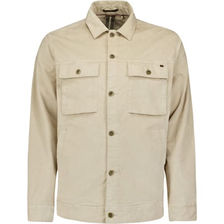 No Excess Overshirt Button Closure Fine Corduroy Stretch Cement Größe: M | Leichte Jacken Outlet | Herren