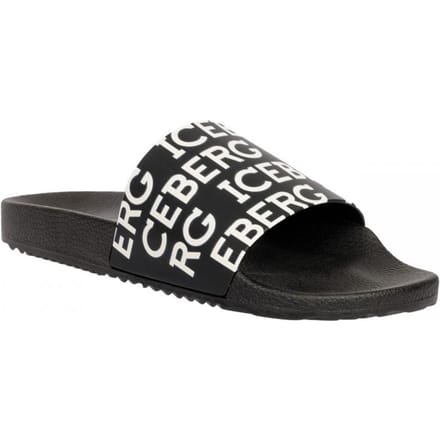 Tongs italiennes de marque Iceberg neuves - Taille: 43 black