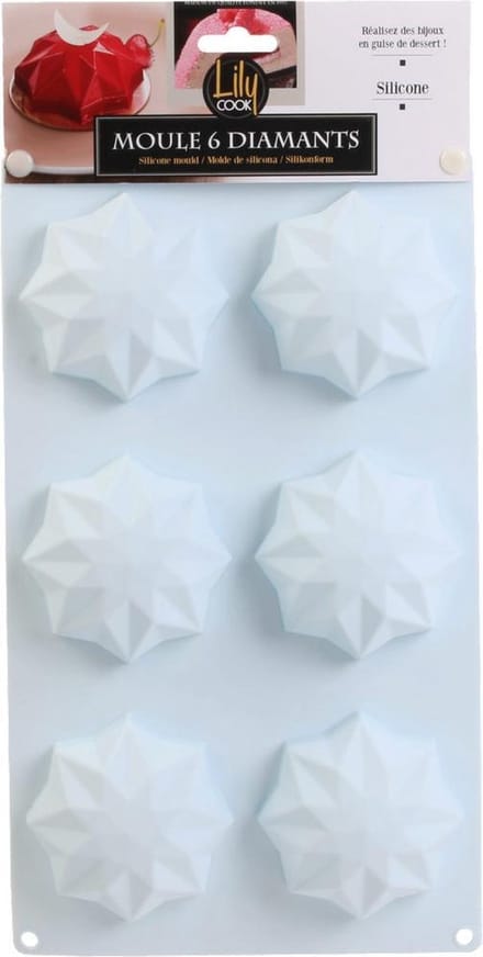 Bakvorm Siliconen - 6 Diamanten - Muffin Bakvorm