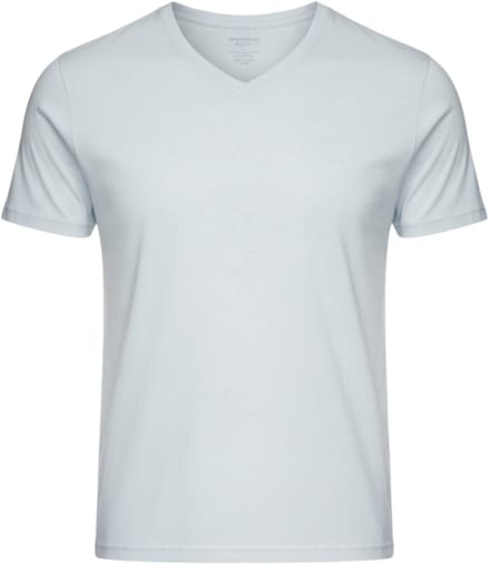 OMBRE T-shirt - Regular Fit - Katoen - Korte Mouw Lichtgrijs M