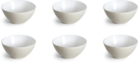 Medard de Noblat - Oslo White - Kleine Kom 13 cm - 6 delig - Stoneware