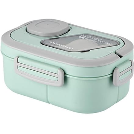 Draagbare lunchbox Compartiment Tarwestro Bento Draaggreep Box Herbruikbare serviescontainers Maaltijd Snack Voedselcontainers gray