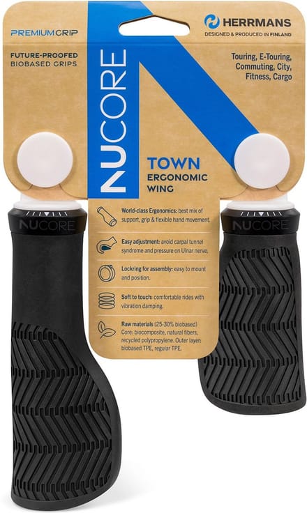 Herrmans Nucore Town Wave Handvatten 130/90 Mm ø22 Mm Zwart