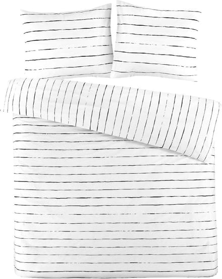 Day Dream Romy - Dekbedovertrek - Tweepersoons - 200x200/220 cm - Wit/Zwart