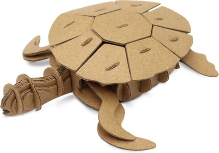 3D Model Karton Puzzel - Schildpad Small - DIY Hobby Knutsellen - 15x12x3cm