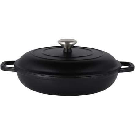 SILVERCREST Gietijzeren hapjespan, Ø30 cm (Zwart)