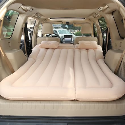 Opblaasbaar Auto Luchtbed voor Achterbank - Draagbaar Camping Matras voor Auto