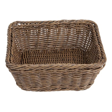 Olympia Polywicker Vierkante Mand Donkerbruin 230x230mm