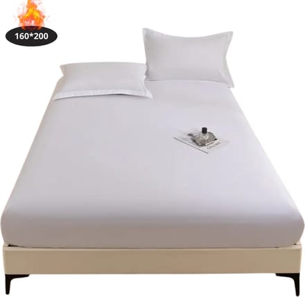 Nivard Waterdicht Hoeslaken - Beddengoed - Fitted Sheet - Bed - Wit 160x200