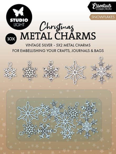 Metal charms Snowflakes - Essentials nr. 05