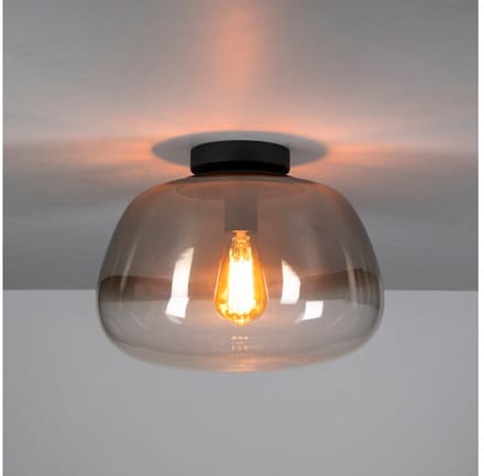 Plafondlamp Pulse Shaded 1L - Smoke grey glas
