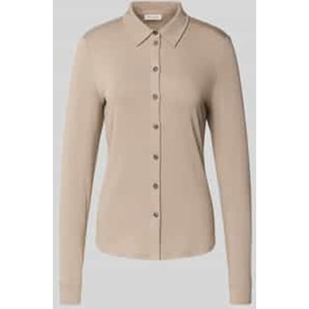 Regular fit overhemdblouse van viscosemix
