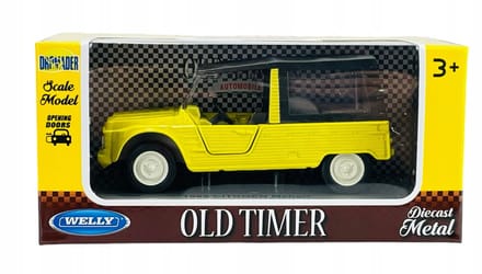 Welly 1968 Citroën Méhari Geel 1:34 Metaalmodel Auto