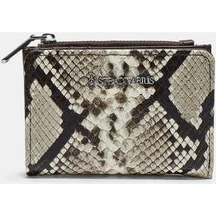 Stradivarius Portemonnee met pasjeshouder en slangenprint  Steen OS