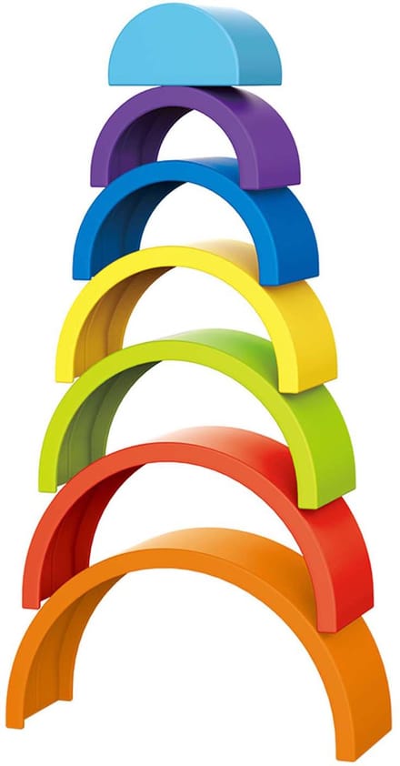 Toi-Toys Little Stars Baby Stacking Tower Rainbow 7pcs.