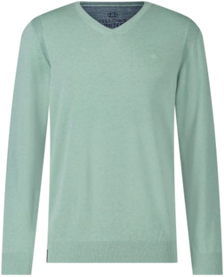 Fellows United Pullover V-neck Iconic Basics Mid green (99.1102 -175)