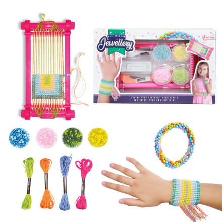 Toi-Toys Loom with Yarn and Bead Set
