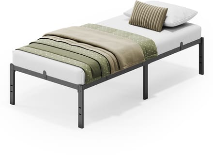 VASAGLE - Bed - Metalen Bed - Met Opbergruimte Onder Het Bed - Stevig Metalen Frame
