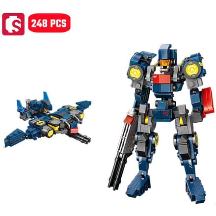 SEMBO Transformeerbare Mech Assemblage Bouwsteen MOC Robot Auto Bouwset Kinderspeelgoed voor Jongens Verjaardagscadeaus no box
