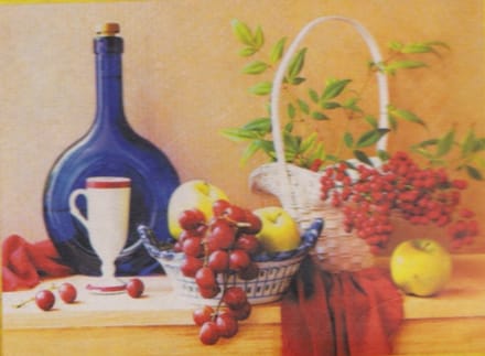 Diamond Painting Set 50x40cm - Fruit - Full size ronde steentjes