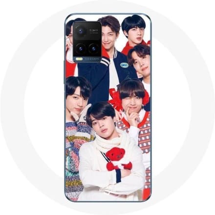 Coque pour Vivo Y21s 2021 / Y21 2021 BTS Affiche Memebers Cadeau de Noël 2023