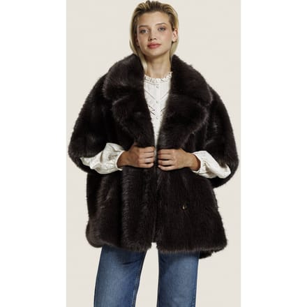 ALTER EGO Elin Jacket Dark Brown Größe: S | Kunstfell-Jacken Outlet | Damen | Braun