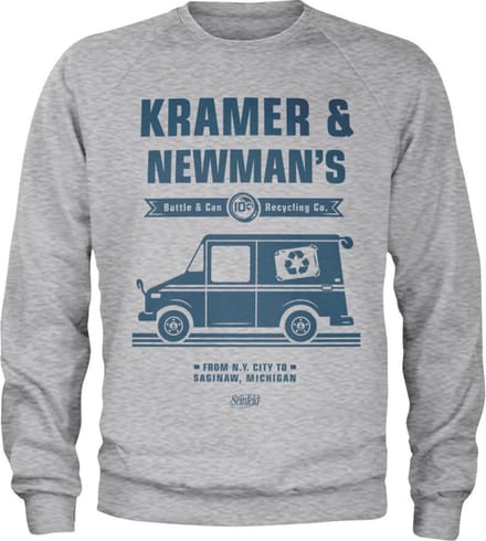 Seinfeld Sweater/trui -M- Kramer & Newman's Recycling Co Grijs