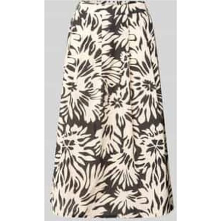 Midirok in all-over look met steekzakken