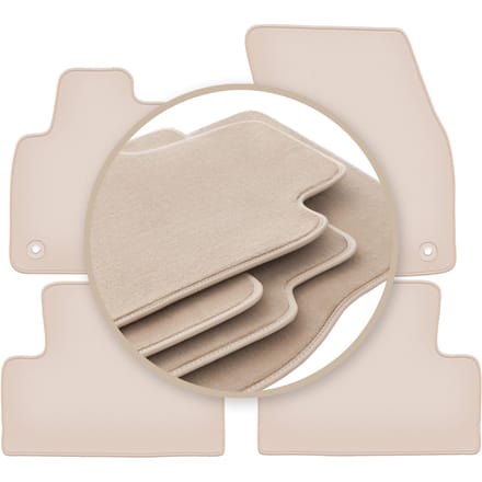 PREMIUM beige vloermatten voor: Range Rover Evoque SUV 2011-2018