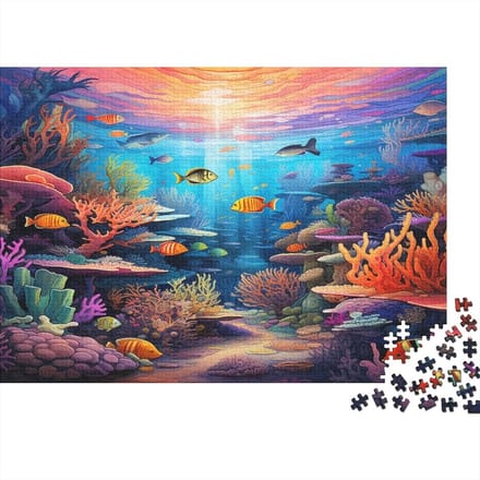 Puzzel Zeewereld - Zee Leven - Ontspanning Thuis - 1000 Stukjes - 75x50 cm - Kleurrijk