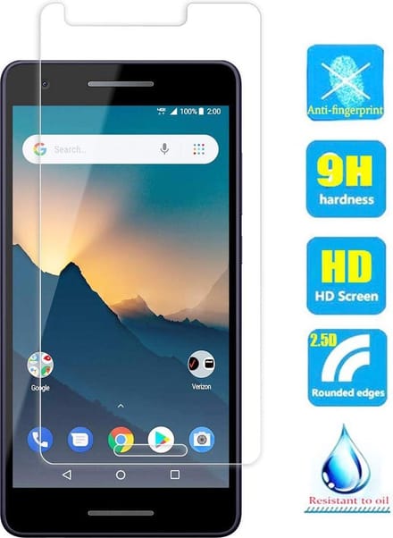 2 Stuks Screenprotector Tempered Glass Glazen Gehard Screen Protector 2.5D 9H (0.3mm) - Geschikt Voor: Nokia 2.1