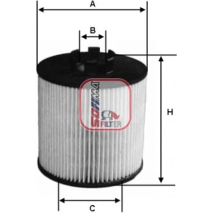 Oliefilter SOFIMA S 5225 PE